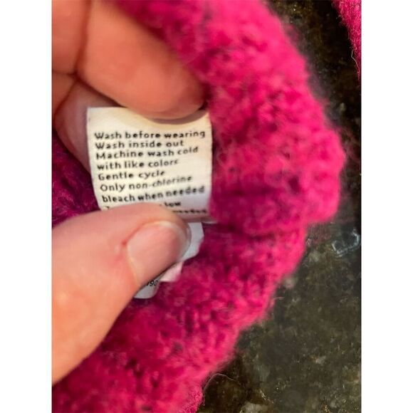 Nine West Women's 2XL Fuchsia Mock Neck Oversized Sweater Pullovers - Picture 9 of 9